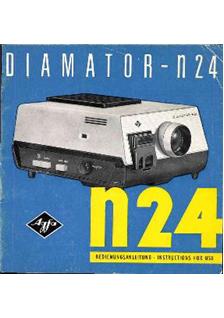 Agfa Diamator N 24 manual. Camera Instructions.